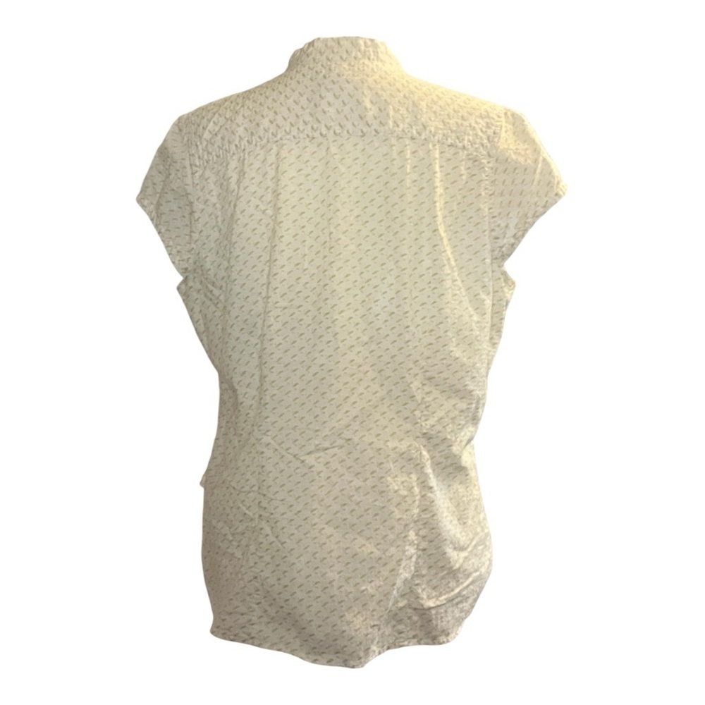 Columbia Elegant Cream Button-Up Women's Top Medium - Picture 10 of 10
